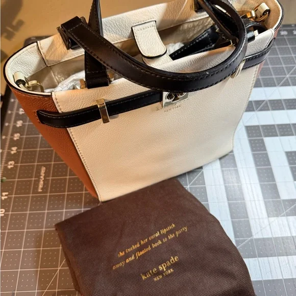 Kate Spade Black, Brown, and Cream Handbag - Picture 11 of 16